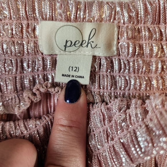 PEEK special occasion pants size 12 Rose Pink metallic NEW - Picture 6 of 14
